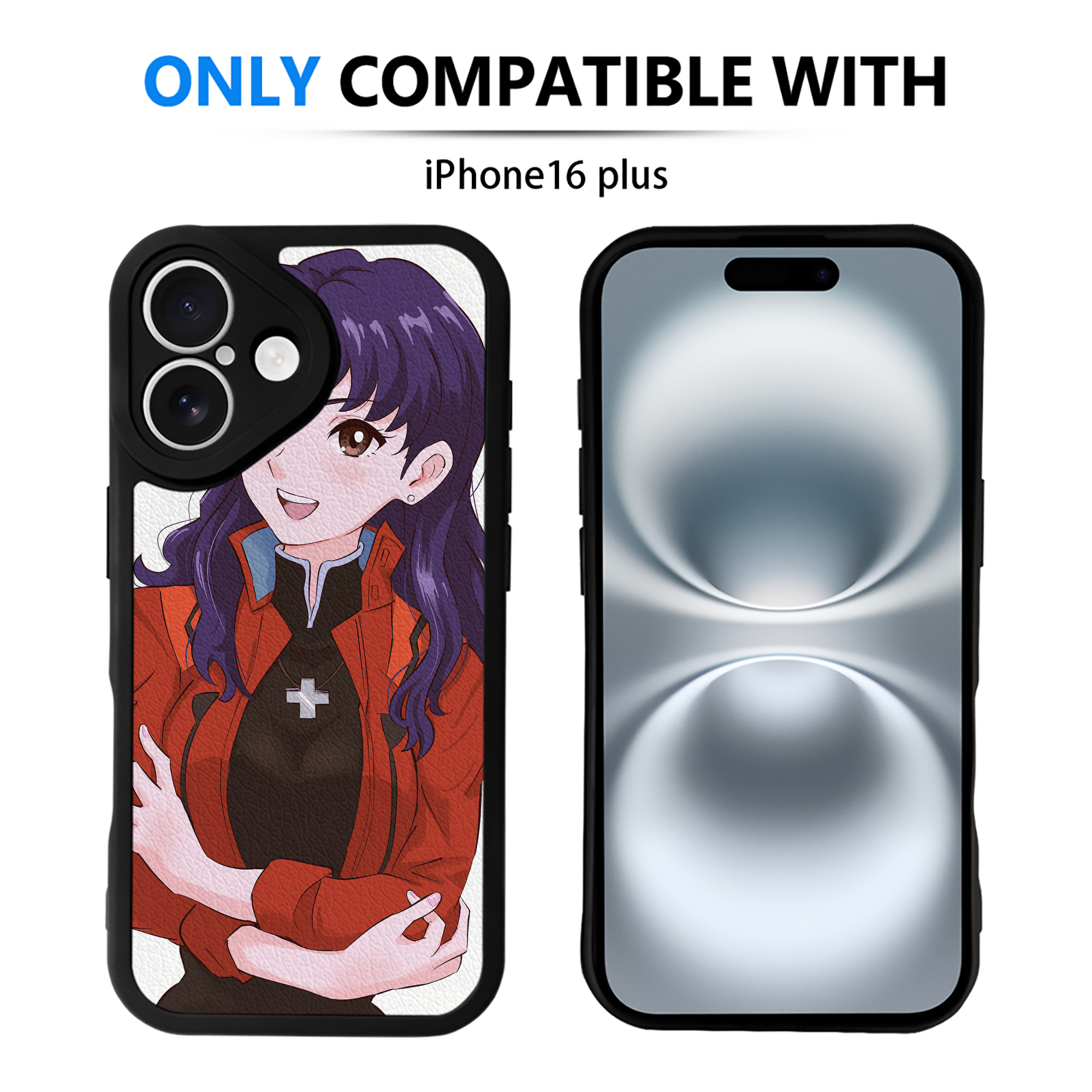 （画像用） EVA 新世紀エヴァンゲリオン 【iPhone 16シリーズ対応】シリコンスマホケース（レザー調） 材質：シリコン